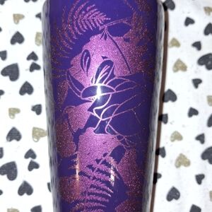 Starbucks Purple and Metalic Tones  Floral Coffee Cup